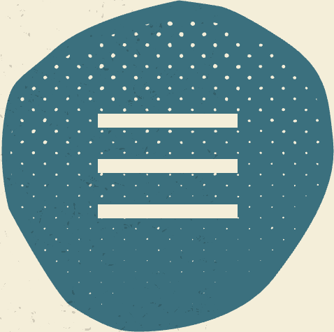 Drei weiße Querbalken auf blauem Hintergrund